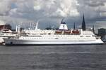 Passagierschiff LOGOS HOPE (7302914); Datum: 10.06.2026; Aufnahmeort: Elbe/Hafen Hamburg, Deutschland.
