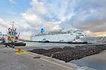 MARELLA DREAM am frühen Abend des 20.01.2018 im Hafen von Las Palmas de Gran Canaria