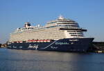 Die Mein Schiff 1 lag am Morgen des 16.09.2023 für ihre 4 tägige Ostsee Tour ab/bis Warnemünde in Warnemünde bereit.