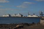 Das Fährschiff ,,Volcan Del Taide`` verkehrt zwischen Lanzarote und Tenerifa.