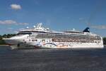 Kreuzfahrtschiff NORWEGIAN STAR (IMO 9195157); Eigner/Betreiber: NCL; Datum: 07.05.2026; Aufnahmeort: Elbe/Hafen Hamburg, Deutschland.