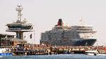 QUEEN ELIZABETH am 7.8.2018 in Lübeck-Travemünde einlaufend.