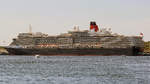 QUEEN ELIZABETH am 7.8.2018 am Skandinavien-Kai in in Lübeck-Travemünde liegend