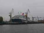 Queen Mary 2 im Dock von Bloom+Voss am 3.11.2008 in Hamburg