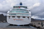 SANTA CRUZ DE TENERIFE (Provinz Santa Cruz de Tenerife), 29.03.2016, TUI-Kreuzfahrtschiff Thomson Majesty im Hafen -- Baujahr: 1992 / Flagge: Malta / IMO/MMSI: 8814744/248124000