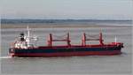Die 2012 gebaute ARKADIA (IMO 9590797) fährt in Höhe Bremerhaven weserabwärts. Sie ist 197 m lang und 32,60 m breit, hat eine GT/BRZ von 33.958 und eine DWT von 56.348 t. Heimathafen ist Helsinki (Finnland). 05.10.2020