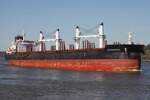 Frachtschiff CS SARAFINA (IMO 9635468); Datum: 18.03.2026; Aufnahmeort: Elbe/Hafen Hamburg, Deutschland.