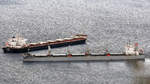 Bulk Carrier EUROPA BAY (IMO 9615767) und IOLCOS PRIDE (IMO 9425124) am 4.11.2019 in der Bucht von Gibraltar