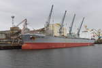 Am Nachmittag des 16.08.2019 lag der Massengutfrachter Jalma Topic im Rostocker Überseehafen.