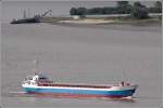 Die 1969 gebaute MERIDIAN (IMO 7002605) am 27.08.2007 Weser abwrts fahrend. Sie ist 74,12 m lang, 10,80 m breit und hat eine GT/BRZ von 1251. Heimathafen ist Wilhelmshaven.