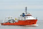 Die ASTREA IMO-Nummer:8520771 Flagge:Griechenland L�nge:71.0m Breite:18.0m Baujahr:1987 vor Cuxhaven am 18.06.26