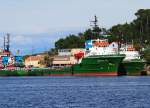 Versorgungsschiff BRODOSPAS STAR (IMO: 8206959, MMSI: 215757000) und fährt unter der Flagge von Malta . in Haffen Mali Losinj am 20. 9. 2015.