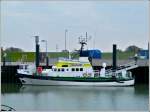 Am 08.05.2012 hatte das Spezialschiff  Emswind  in Norddeich im Fischereihafen am Kai festgemacht.