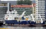 Das Offshore Versorgungsschiff Island Spirit am 07.09.16 in Bergen (NOR)
