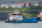 MCS BOREAS (IMO 9679098)  auf dem Weg zur Schiffsbetankung an der Bunkerstation im Stadthafen Sassnitz.