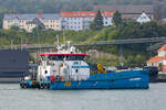 MCS BOREAS (IMO 9679098)  auf dem Weg zur Schiffsbetankung an der Bunkerstation im Stadthafen Sassnitz. - 09.09.2022
