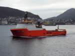 Offshore Versorger  Normand Ferking  am 07.04.14 in Bergen (Norwegen).