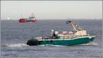 Am 22.01.2008 kommt SARA MAATJE IV von der Bohr- und Frderinsel Mittelplate nach Cuxhaven zurck. 