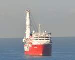 Spezialschiff  OSA Sampson  verfügt über die weltweit größten Offshore-Rotary Kran beim Kran Hersteller Liebherr-MCCtec in Rostock.