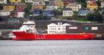 Das Offshore Versorgungsschiff VOLSTAD Viking am 07.09.16 in Bergen (NOR)