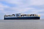 ATLANTIC SEA , RoRo - ConRo-Schiff , IMO 9670597 , 296 x 37 m , Baujahr 2016 , 08.04.2025 , Cuxhaven - Alte Liebe , 