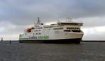 Scandlines Fährschiff MS Berlin am 21.10.16 eingehend Rostock