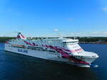 BALTIC PRINCESS, Silja Line, auslaufend Mariehamn am 09.08.21, gesehen von Bord der V.