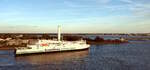 Das 169m lange Fährschiff COPENHAGEN am 20.09.23 in Rostock