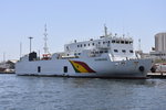 DAKAR (Region Dakar), 26.03.2016, Frachtschiff Diambogne im Hafen -- Baujahr: 2014 / Flagge: Senegal / IMO/MMSI: 9714458/663097000