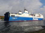 EUROPALINK , Ro-Ro/Passagier Schiff , IMO 9319454 , Baujahr 2007 , 218.8 x 30.5 m , bei der Ausfahrt Travenmünde , 24.10.2020