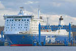 EUROPALINK (IMO 9319454) am 14.03.2021 am Skandinavienkai in Lübeck-Travemünde