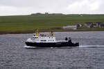 Die 45m lange Fähre EARL SIGURD (IMO:8902711) am 02.06.25 in Kirkwall.