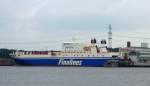 MS FINNPARTNER IMO 9010163 hat am Seelandkai in Lbeck-Siems festgemacht um Teilladung aufzunehmen...