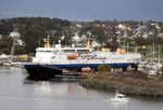 Das 108m lange Passagierschiff, und ehemalige HURTIGRUTEN Fähre, GANN am 22.09.23 in Stavanger.