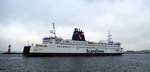 Scandlines Fährschiff Kronprins Frederik eingehend Rostock am 21.10.16