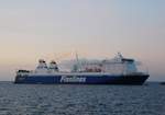 EUROPALINK; Finnlines; Ankunft in Malmö am Abend des 24.09.20