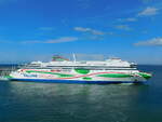 MEGASTAR, Tallink, auslaufend Tallinn 14.08.21, gesehen von Bord der Baltic Queen