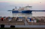 MS Nordlink IMO 9336256 auf der Ostsee vor dem Lbeck-Travemnder Kurstrand...
Aufgenommen: 23.04.2012