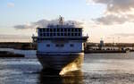 Die 229m lange F�hre NILS HOLGERSSON (IMO:9865685) am 21.11.25 in Rostock.