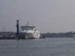 Die DFDS Lisco im Kieler Hafen.