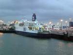 Ein Fährschiff der Firma Seafrance im Hafen von Calais.(7.7.2009)