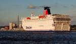 Verabschiedung der STENA GERMANICA (Bild 6/6): ... und dann heit es  Tschss STENA GERMANICA ... Glcklicherweise landet die Fhre aber nicht beim Abwracker, sondern wird zuknftig unter dem Namen STENA VISION zwischen Gdingen und Karlskrona pendeln.