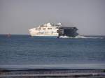 MS Delphin Clipper der TT Line. Aufgenommen im Juli 2004 vor Warnemnde.