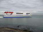 Stenaline Fhrschiff bei der Ausfahrt von Dun Laoghaire nach Holyhead(Wales).
(September 2007)