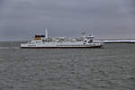 Das Fährschiff Ostfriesland erreicht hier am 29.01.2026 Eemshaven.