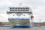 PETER PAN (IMO 9880946, TT-Line) am 14.03.2023 auslaufend Lübeck-Travemünde