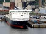 Die 199m lange DFDS Fähre REGINA SEAWAYS am 15.05.18 in Kiel