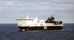 Die 199m lange F�hre REGINA SEAWAYS (IMO:9458535) am 21.11.25 vor Gedser auf der Ostsee.