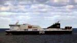 Die 199m lange F�hre REGINA SEAWAYS (IMO:9458535) am 21.11.25 vor Gedser auf der Ostsee.
