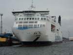 MS Skane der Reederei Scandlines am 07.04.11 in Rostock.